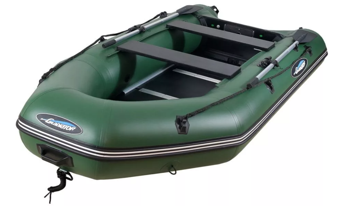 МОТОРНО-ГРЕБНАЯ ЛОДКА ПВХ GLADIATOR А 340 ТК С ФАНЕРНЫМ ПОЛОМ в Томске