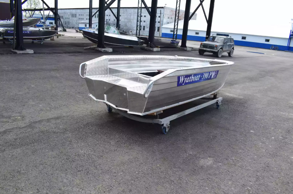 Алюминиевая лодка Wyatboat-390Р Увеличенный борт в Томске