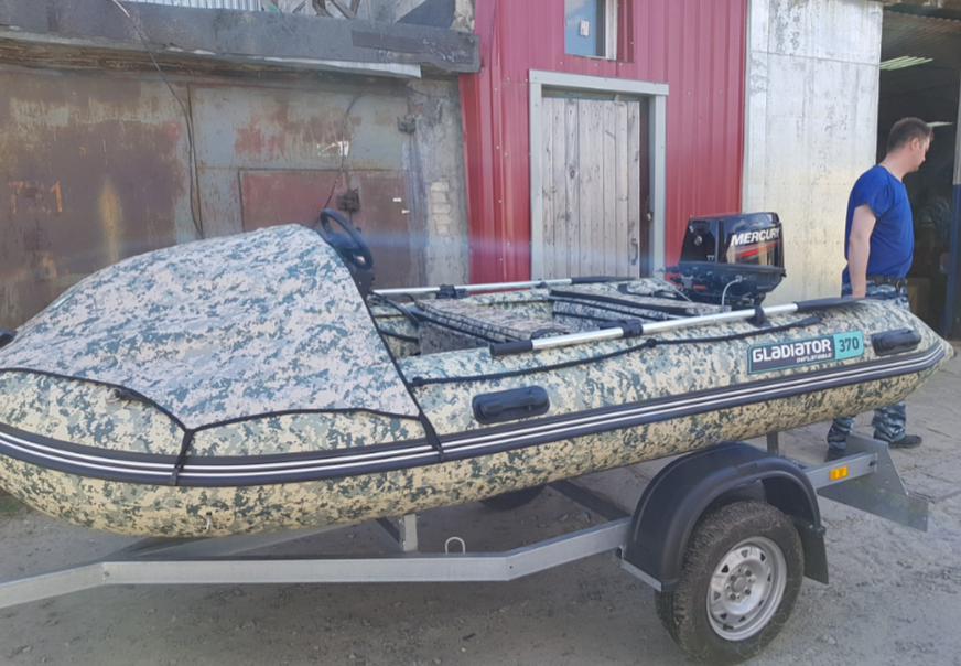 НАДУВНАЯ ЛОДКА GLADIATOR C370AL в Томске