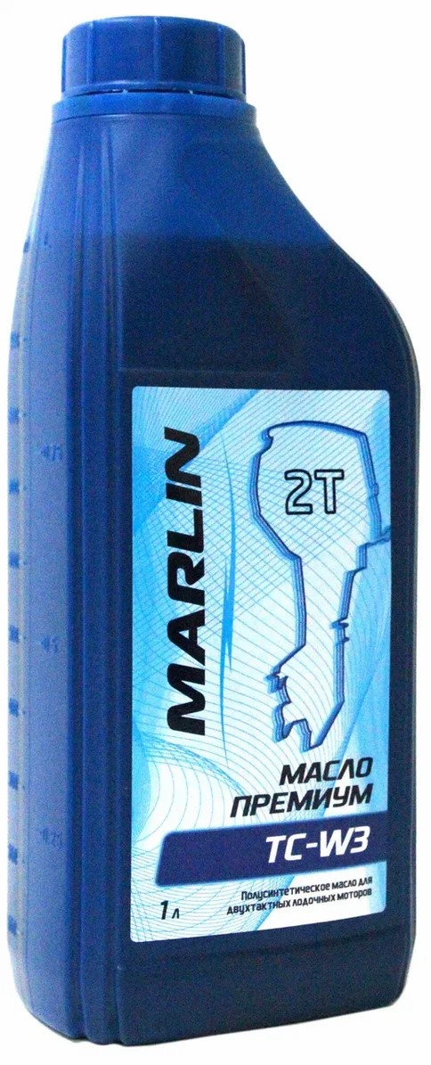 МАСЛО ПОЛУСИНТЕТИЧЕСКОЕ MARLIN ПРЕМИУМ 2Т, TC-W3, 1 ЛИТР в Томске