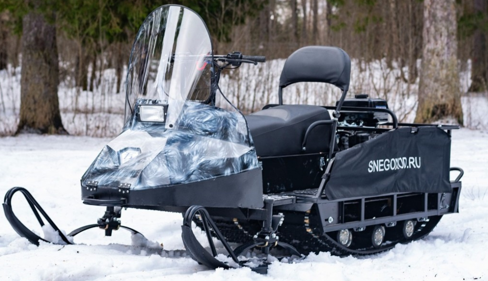 Миниснегоход Бурлак Егерь Экспедитор 15 л.с. , реверс, тормоз, капот белый в Томске