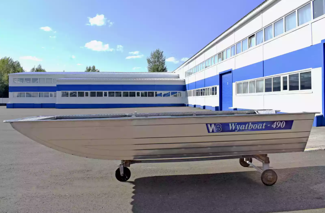 Алюминиевая лодка Wyatboat-490 Jonboat в Томске