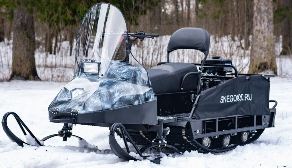 Миниснегоход Бурлак Егерь Экспедитор 15 л.с. , реверс, тормоз, капот белый в Томске