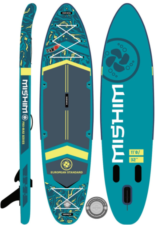 SUP (САП) Доска MISHIMO PRO-MAX Light Teal 11,6’ (355см) в Томске