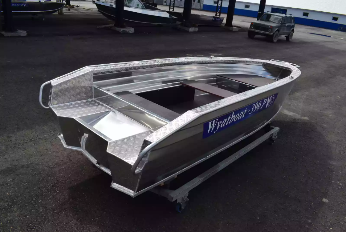 Алюминиевая лодка Wyatboat-390Р Увеличенный борт в Томске