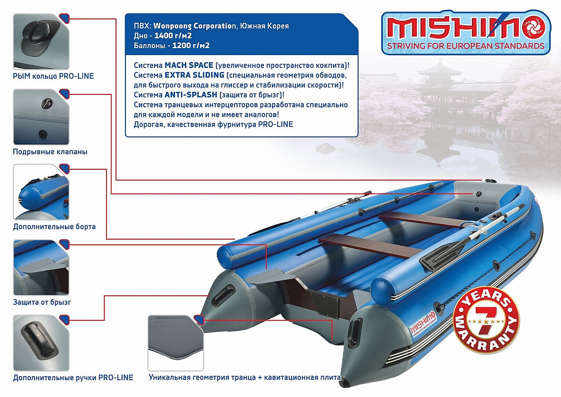 Лодка MISHIMO FAMILY LITE DF 400 в Томске