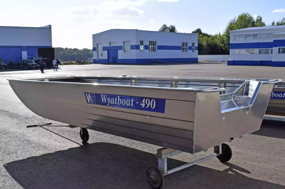 Алюминиевая лодка Wyatboat-490 Jonboat в Томске