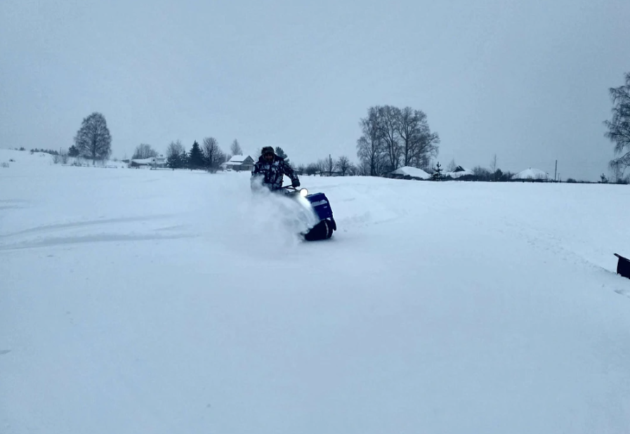 Мотобуксировщик Альбатрос-XLV 15 тележки, 1450 мм в Томске