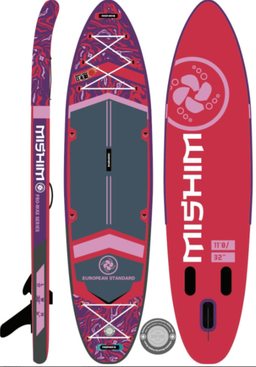SUP (САП) Доска MISHIMO PRO-MAX Viva Magenta 10.8’ (330см) в Томске