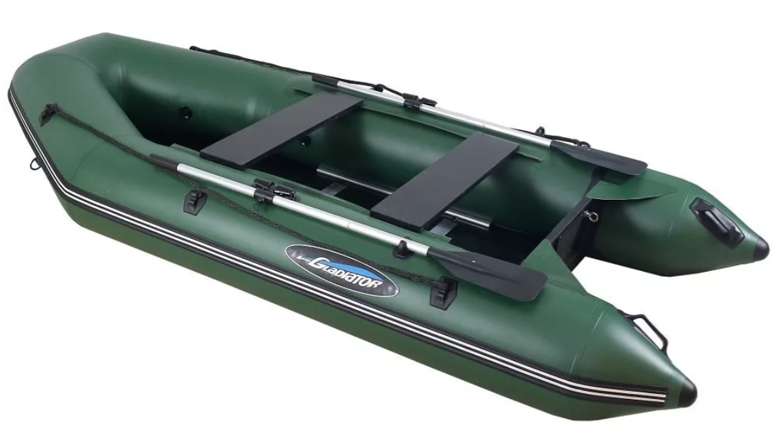 МОТОРНО-ГРЕБНАЯ ЛОДКА ПВХ GLADIATOR А 340 ТК С ФАНЕРНЫМ ПОЛОМ в Томске