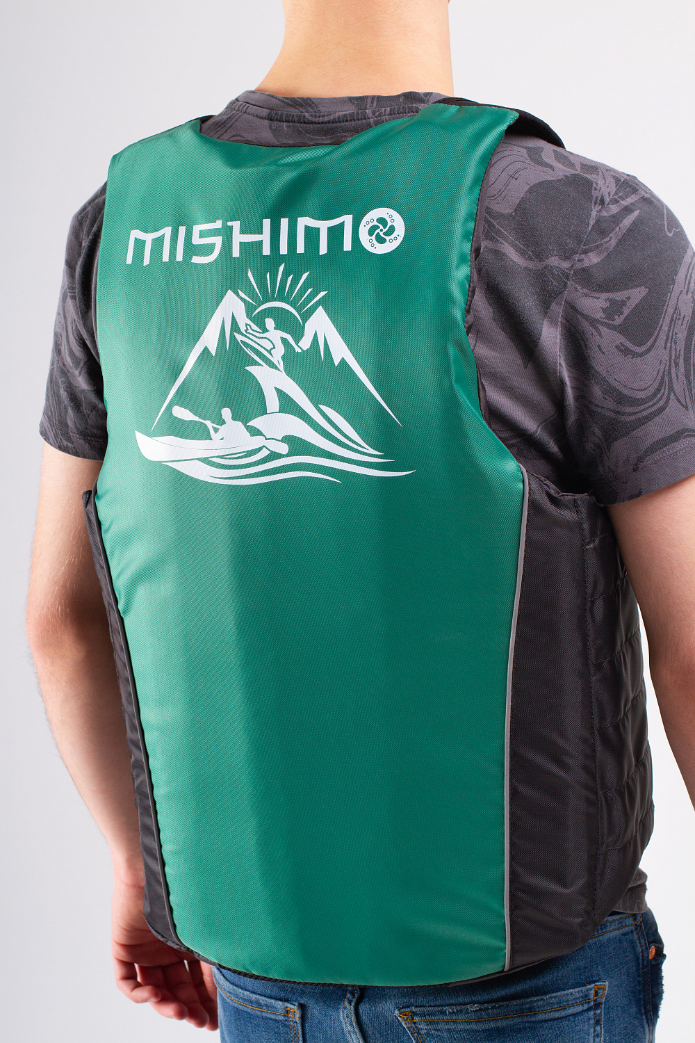 Жилет спасательный MISHIMO PRO Премиум качества Черно-зеленый в Томске