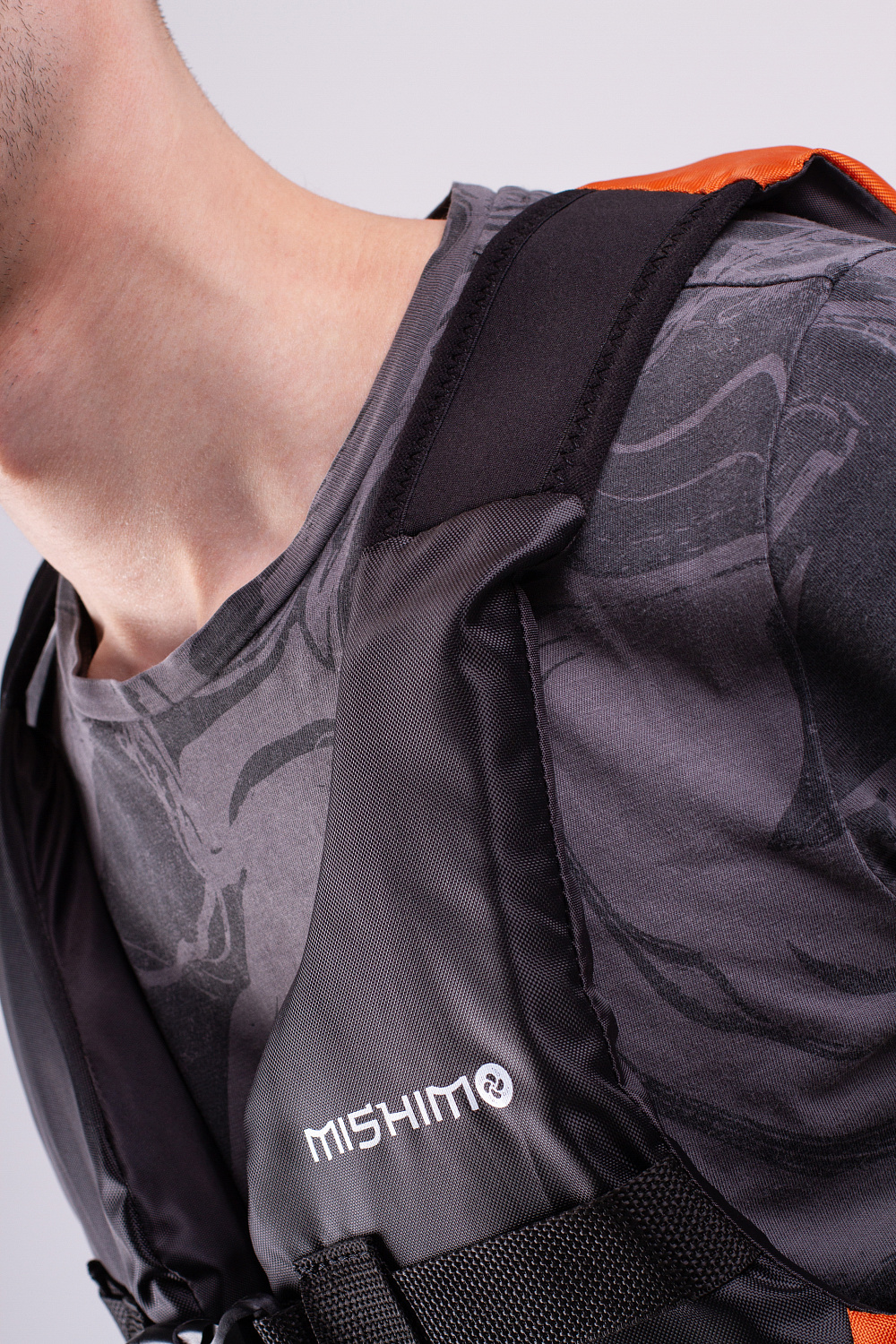 Жилет спасательный MISHIMO PRO Премиум качества Черно-оранжевый в Томске